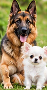 German Shepherd and Chihuahua breeding stock