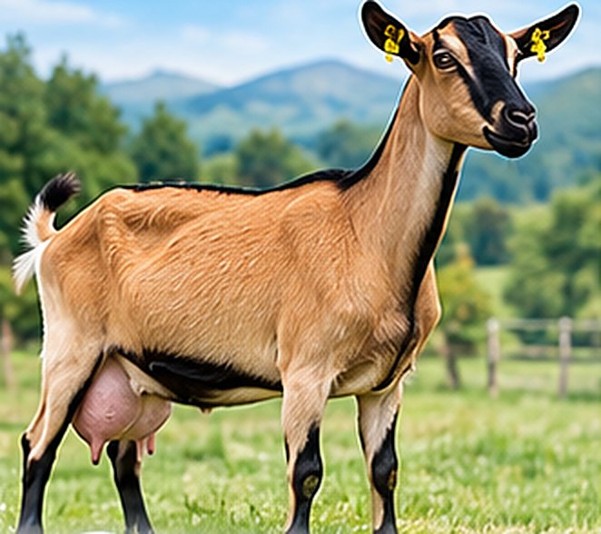 French Alpine dairy goat