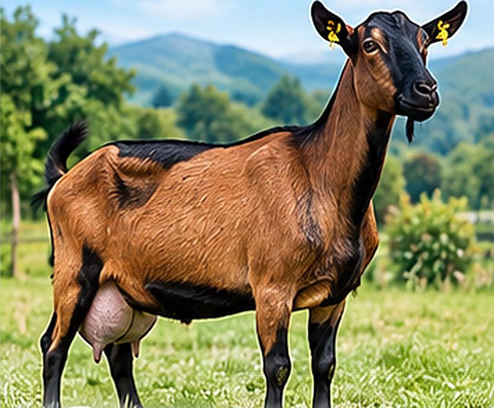 German Alpine dairy goat