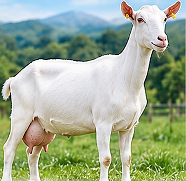 Saanen dairy goat