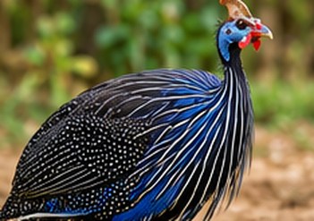Vulturine Guinea Fowl
