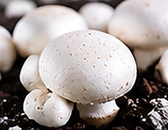 White button mushrooms