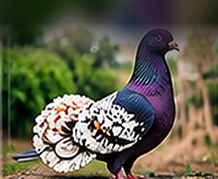A fancy pigeon