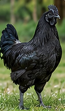 Ayam Cemani chicken